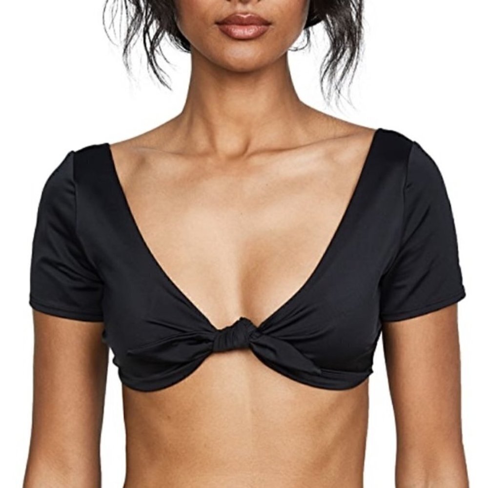 New Solid & Striped The Vanessa Black Swim Bikini Top Nwt Xs